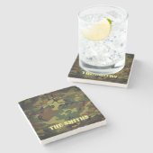 グリーンカムモ ストーンコースター (横)