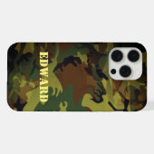 グリーンカムモ iPhoneケース (裏面横)