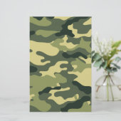 グリーンカモフラージスクラップブッククラフト紙 (スタンド正面)