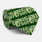 グリーンカモフラージビッグフット文字 ネクタイ (ロール)