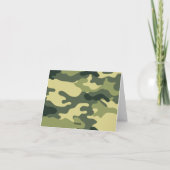 グリーンカモフラージュありがとう サンキューカード (裏面)