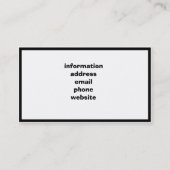 グリーンカモフラージュ軍隊パターン 名刺 (裏面)