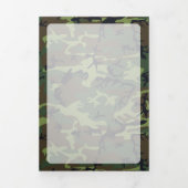 グリーンカモフラージュ, カモフラージュ, 軍用, 陸軍 三つ折りカード (カバー)