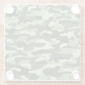 グリーンカモフラージュ ガラスコースター (裏面)