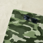 グリーンカモフラージュ ビーチタオル (インサイチュ)