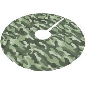 グリーンカモフラージュ ブラッシュドポリエステルツリースカート (アングル)