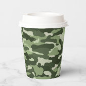グリーンカモフラージュ 紙コップ (裏面)