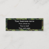 グリーンカモフラージュ、軍隊、陸軍 スキニー名刺 (正面)