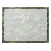 グリーンカモフラージュ、軍隊、陸軍 ノートパッド (正面)