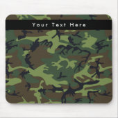 グリーンカモフラージュ、軍隊、陸軍 マウスパッド (正面)
