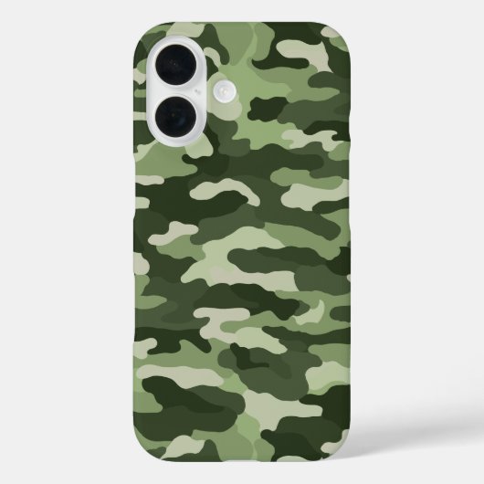 グリーンカモフラージュ Case-Mate iPhoneケース (裏面)