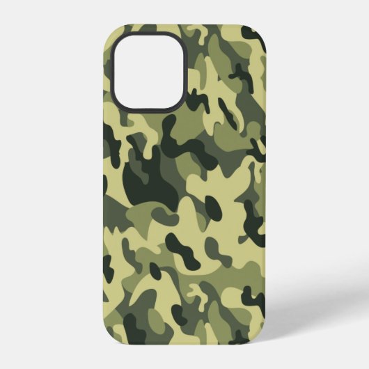 グリーンカモフラージュ iPhoneケース (裏面)