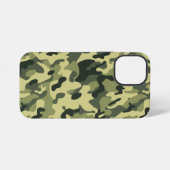 グリーンカモフラージュ iPhoneケース (裏面横)