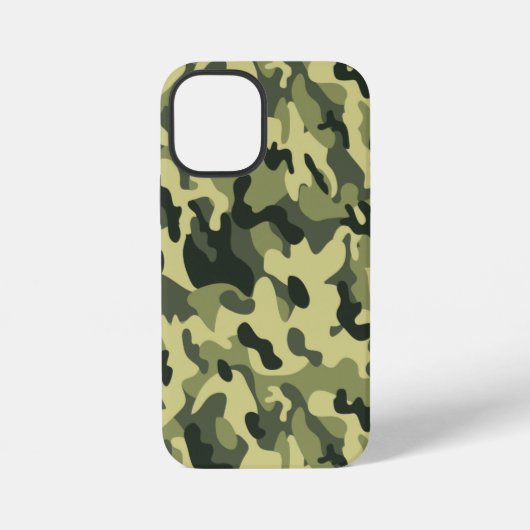 グリーンカモフラージュ iPhoneケース (裏面)