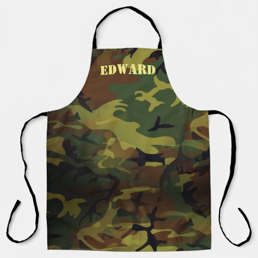 グリーンカモ エプロン (正面)