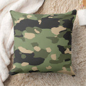 グリーンカモ クッション (ブランケット)