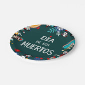 グリーンカラフルディアデロスミュートスサークル ペーパープレート (アングル)