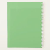 グリーンカラフル傘スクール教室 プランナー手帳 (裏面)