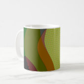 グリーンカラフル抽象芸術アート1209 コーヒーマグカップ (正面左)