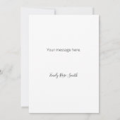 グリーンカラフル登山アイビーオンホワイトBG ノートカード (裏面)