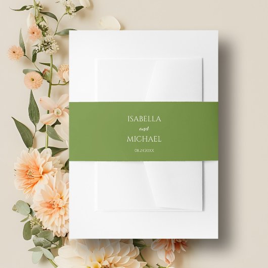 グリーンカラフル結婚ズ 招待状ベリーバンド