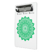 グリーンカラーカスタムアート文字イメージズ書ー ミニクリップボード (アングル2)