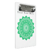 グリーンカラーカスタムアート文字イメージズ書ー ミニクリップボード (アングル)