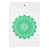 グリーンカラーカスタムアート文字イメージズ書ー ミニクリップボード (裏面)