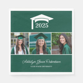グリーンカレッジ大学3写真卒業 スタンダードランチョンナプキン