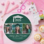 グリーンカレッジ大学3写真卒業 ペーパープレート (パーティー)