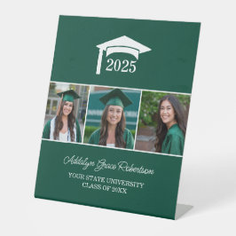 グリーンカレッジ大学3写真卒業 台座サイン