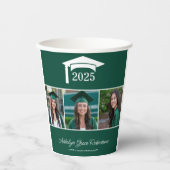グリーンカレッジ大学3写真卒業 紙コップ (正面)