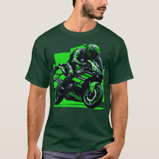 グリーンカワサキZX10R Tシャツ