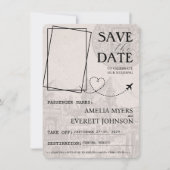 グリーンカンクンパスポート日付の保存 セーブザデート (正面)