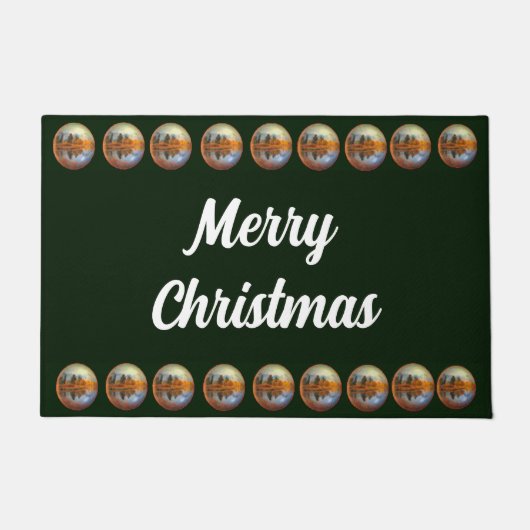 グリーンカントリークリスマス ドアマット (正面)