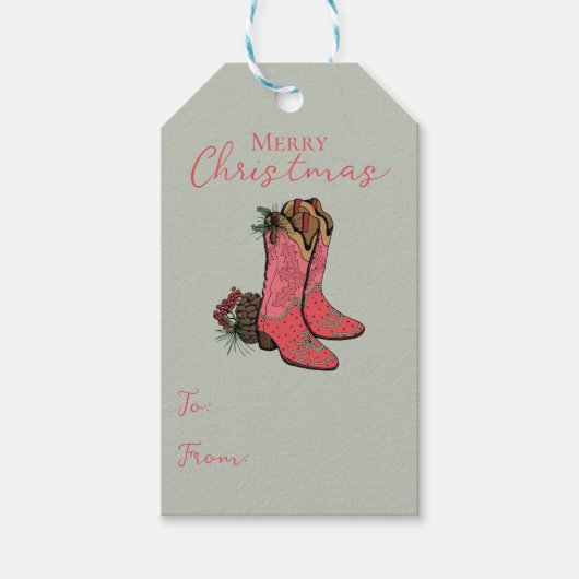 グリーンカントリーメリークリスマスからギフトラベル ギフトタグ (正面)