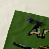 グリーンカーキアーミータンク、ビーチタオル ビーチタオル (インサイチュ)