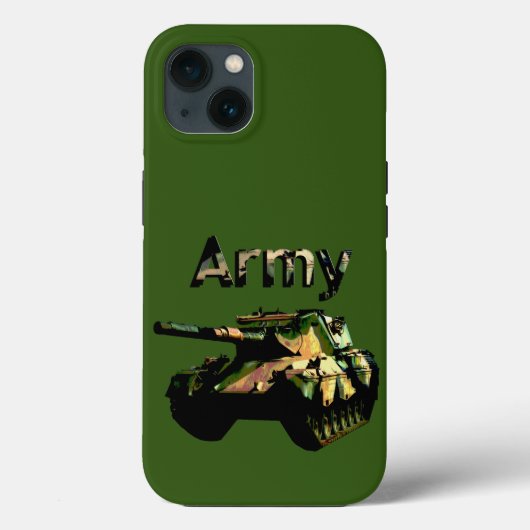 グリーンカーキアーミータンク、iPhone 13ケース Case-Mate iPhoneケース (裏面)