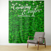 グリーンカーテン 葉のフェンス ウェディング フォト ブック 背景 タペストリー (インサイチュ)