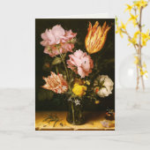 グリーンカードとChristoffel vd Berghe 絵画's カード (黄色い花)