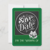 グリーンカードのSave The Date セーブザデート (正面)