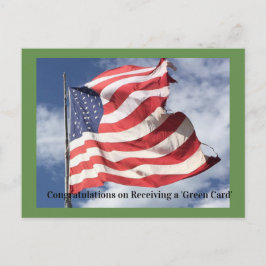 グリーンカード取得おめでとう ポストカード