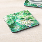 グリーンカーネーション コースター (左側)