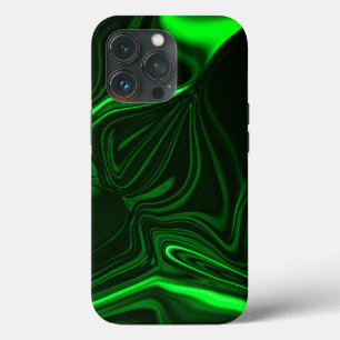 グリーンカーブ,折り畳みニッケルめっき,暗い背景 iPhone 13 PROケース