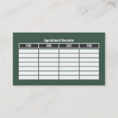 グリーンカー、ドライビングスクール/インストラクターアポイントメント 名刺 (裏面)