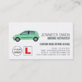 グリーンカー、ドライビングスクール/インストラクターアポイントメント 名刺 (正面)