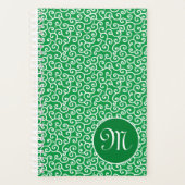 グリーンカ日本のラクサスパイラルつる植物パターン プランナー手帳 (正面)