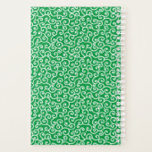 グリーンカ日本のラクサスパイラルつる植物パターン プランナー手帳 (裏面)