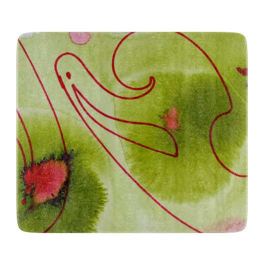 グリーンガラス切断板 カッティングボード (正面)