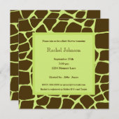 グリーンガリフベビーシャワー招待状 招待状 (正面/裏面)